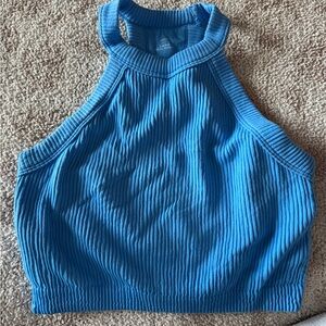 Aerie Vibrant Blue Ribbed Tank Top